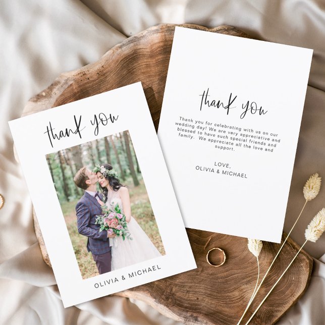 Budget Modern Minimalist Thank You Cards (Creator Uploaded)