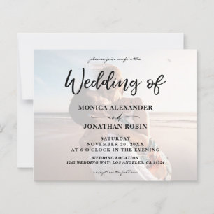 Budget Modern Photo Horizontal 2 Wedding