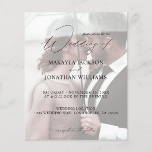 Budget Modern Photo Vertical 4 Wedding Flyer