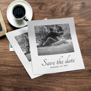 Budget Modern Save The Date Photo Wedding Invite Flyer