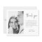 Budget Modern Script Wedding Photo Thank You Card