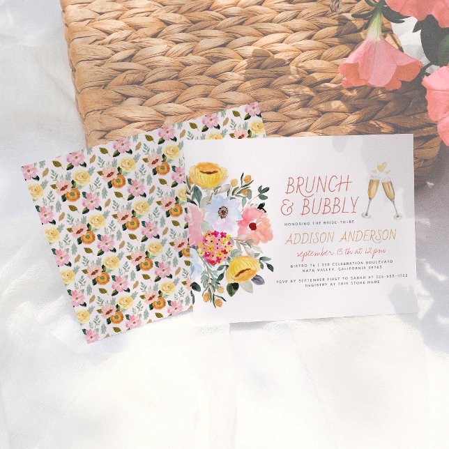 Budget Modern Spring Bouquet Bridal Brunch Bubbly (Creator Uploaded)