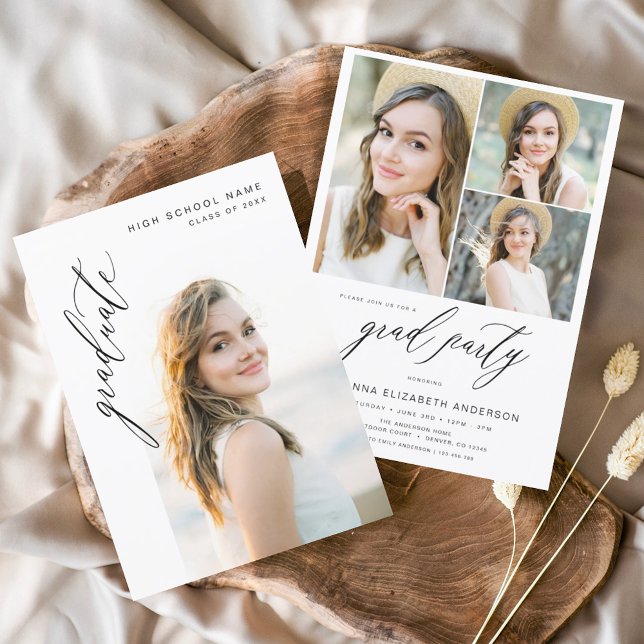 Budget Modern Trendy Photo Graduation Party (Creator Uploaded)