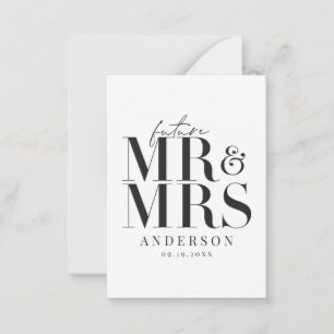 budget Modern typography wedding invitation