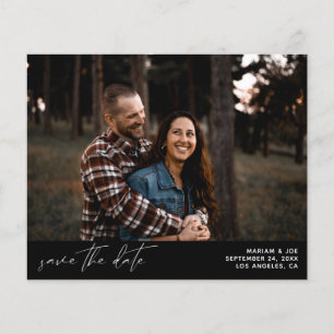 Budget Modrn Chic Photo Horizontal Save the Date B Flyer