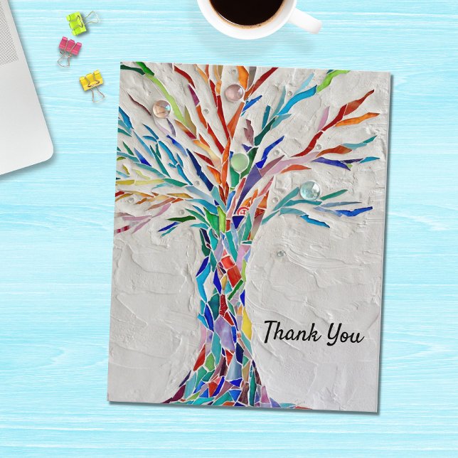 Budget Mosaic Tree Thank You Card (Creator Uploaded)