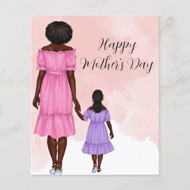 Budget Mother and Daughter Mothers Day Card (Front)