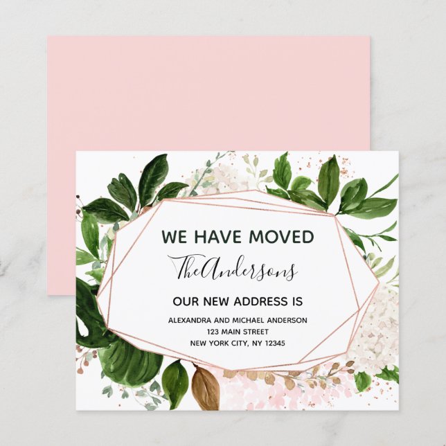 Budget Moving Announcement Eucalyptus Greenery (Front/Back)