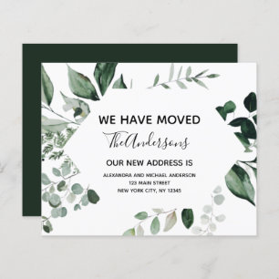 Budget Moving Announcement Eucalyptus Greenery