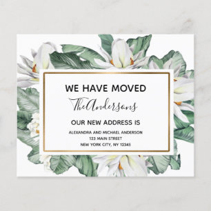 Budget Moving Announcement Tropical Floral