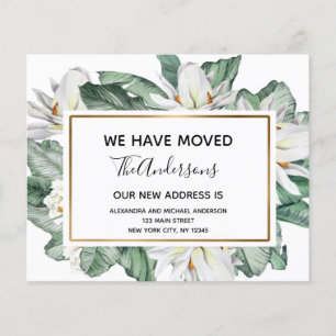 Budget Moving Announcement Tropical Floral Flyer