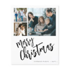 Budget multi photo Merry Christmas Holiday Card 