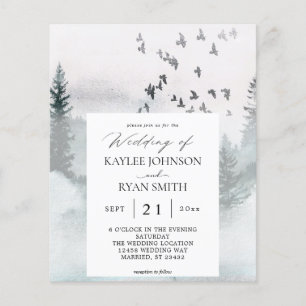 Budget Nature, Forest & Birds 2 Wedding Flyer