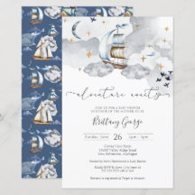 Budget - Nautical Fantasy Baby Shower Invitation