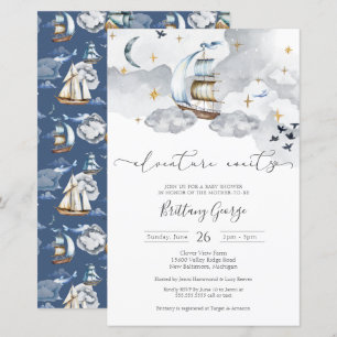 Budget - Nautical Fantasy Baby Shower Invitation