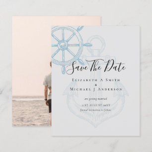 BUDGET Nautical PHOTO Save Dates Sea Beach Ocean