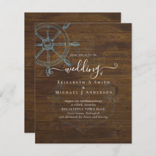 BUDGET  Nautical Ships Wheel Wedding