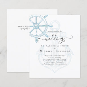 BUDGET  Nautical Ships Wheel Wedding