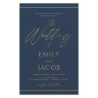 Budget Navy BlueGold Wedding Script