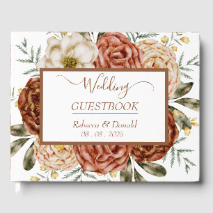  Budget Neutral Boho Terracotta  Guest Book