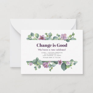 Budget New Address Eucalyptus Moving Announcement