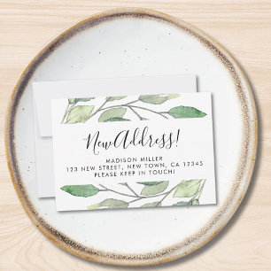 Budget New Address Moving Announcement Card