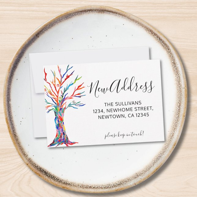 Budget New Address Moving Announcement Mini Card (Creator Uploaded)