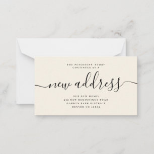 Budget new address script moving announcement
