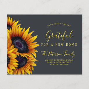 Budget new address sunflower moving announcement