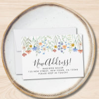 Budget New Address Wildflowers Moving Announcement