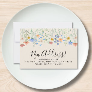 Budget New Address Wildflowers Moving Announcement