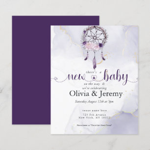 Budget New Baby on the Way Purple DreamCatcher