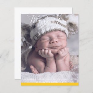 BUDGET New Baby PHOTO THANK YOU Cards