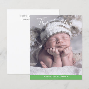 BUDGET New Baby PHOTO THANK YOU Cards