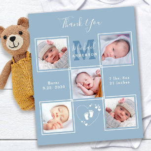 Budget New Baby Thank You Elegant 5 Photo Collage