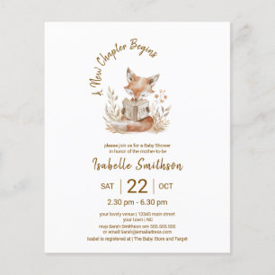 Budget New Chapter Begins Giraffe Baby Shower