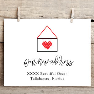 Budget New Home Address Announcement  card