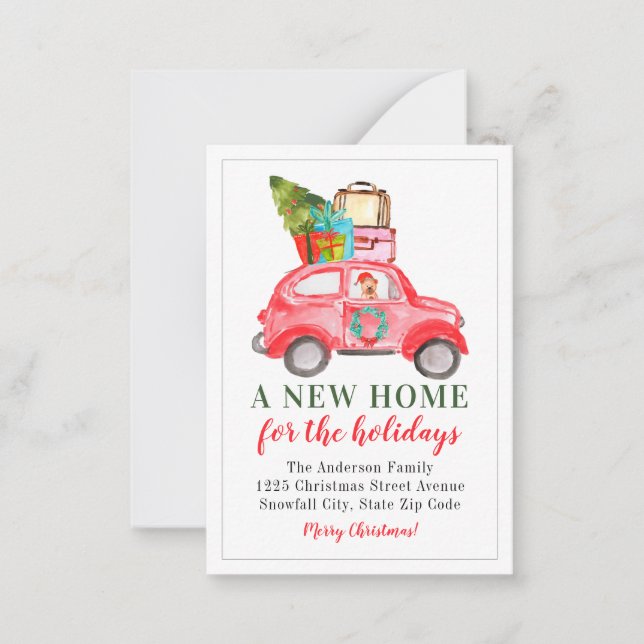 Budget New Home Holidays Car Luggage Moving Card (Front)