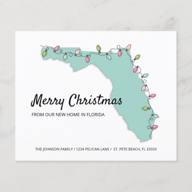 Budget New Home in Florida Holiday Card (Front)