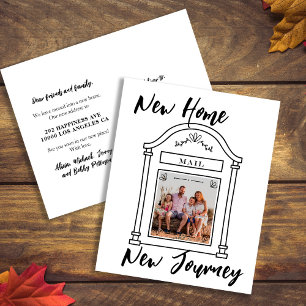 Budget new home photo moving announcement