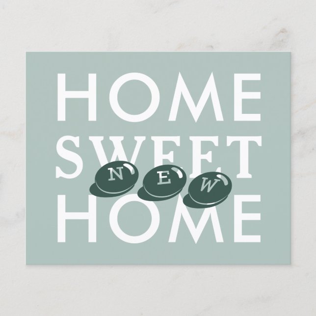 Budget New Home Sweet Home Moving Announcement (Front)