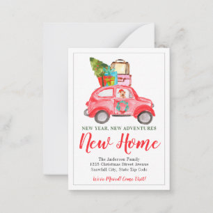Budget New Year Home Christmas Holiday Moving Card