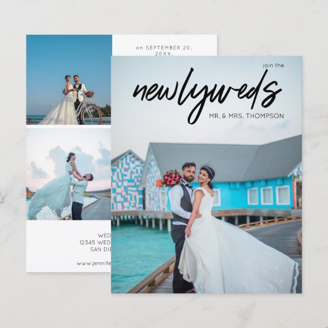 Budget Newlyweds 3 B Photo Post Wedding Reception (Front/Back)