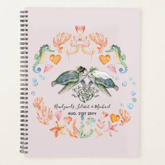 BUDGET Newlyweds Wedding Gifts Custom SEA TURTLES Planner