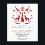 Budget Nordic Buck and Doe Engagement Party<br><div class="desc">Budget Nordic Buck and Doe Christmas Engagement Party Invitation.</div>