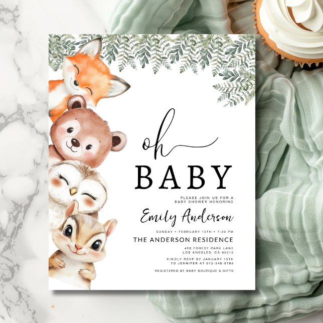 Budget Oh Baby Woodland Animals Baby Shower (Creator Uploaded)