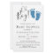 Budget Oh Boy Blue Feet Boy's Baby Shower Invite