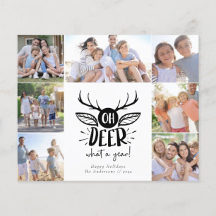 Budget Oh Deer What a Year Photo Holiday Card