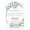 Budget Olive Leaves Typography Wedding Invites