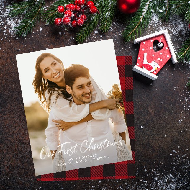 Budget Our First Christmas V Buffalo Check Photo (Creator Uploaded)